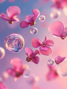 3d立体唯美花卉