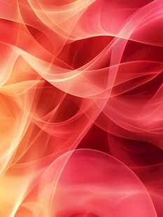 红色轻纱动感线条