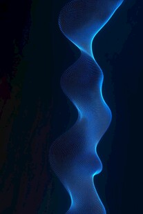 蓝色弯曲唯美科技