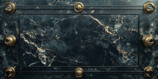 蓝色大理石迎宾区