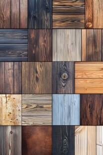 多种颜色木板木材