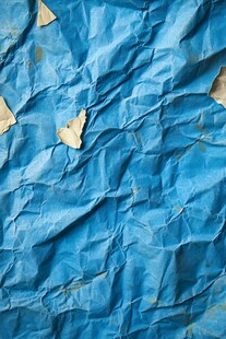 蓝色皱纹纸
