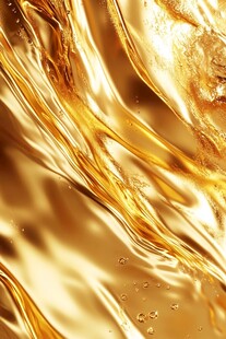 金色动感线条流体熔浆