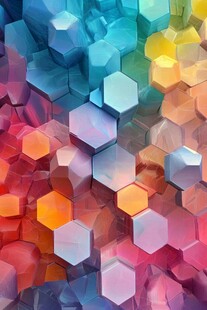 彩色色立体梦幻背景