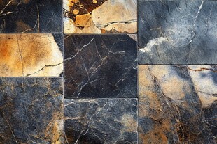 黄蓝相间大理石纹理