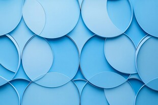 几何圆形背景墙