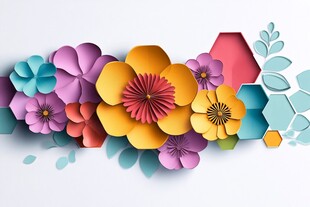 3d立体简约花
