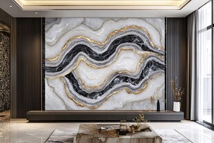 轻奢大理石背景墙