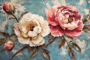 3d立体花卉牡丹