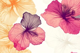 手绘创意百花壁纸