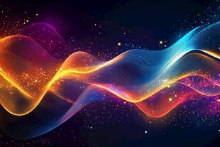 流光渐变彩色炫酷飘带