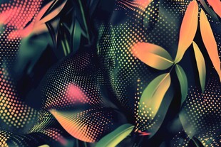 梦幻叶数码印花
