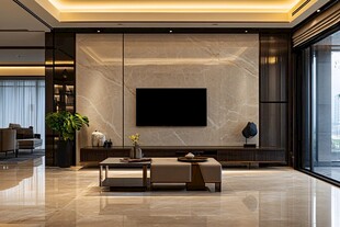 岩板客厅场景素材