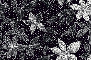 手绘花纹无缝图案