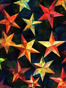 彩色星星背景图