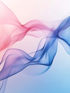 蓝粉纹理曲线动感线条