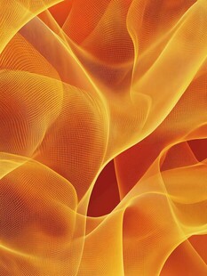 橙色背景条纹流动线条