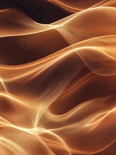 橙色背景条纹流动线条