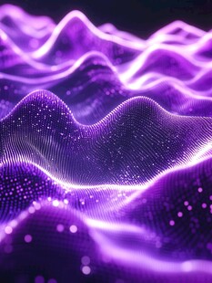 紫色科技线条格纹素材