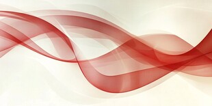 红色动感飘带科技背景