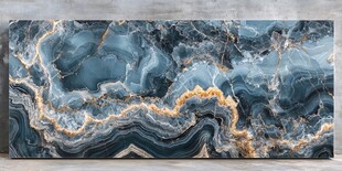 黑蓝色大理石材背景墙