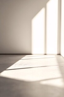 光影洒射在地板上