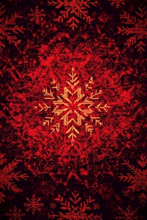 红色圣诞节雪花