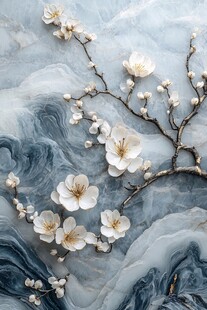 梅花轻奢背景墙