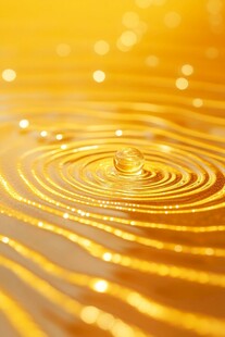 金黄色水滴