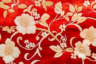红缎广绣