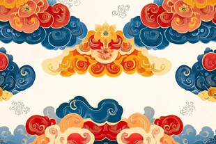传统云朵图案