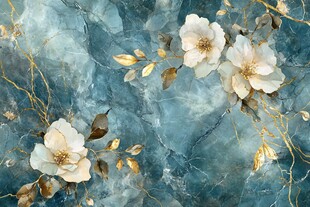 现代花卉肌理装饰画