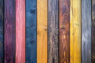 七彩木板