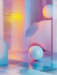 炫彩渐变展台背景