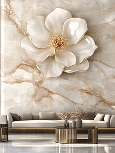 大理石花背景墙