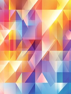 方块菱形渐变色块