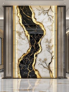 黑金高档大理石背景墙