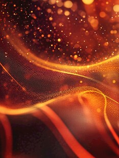 金色梦幻灯光红色