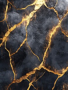 金色透光大理石装饰画