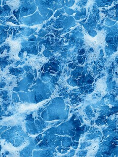 蓝色透光大理石装饰画