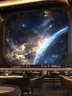 星球室内背景墙
