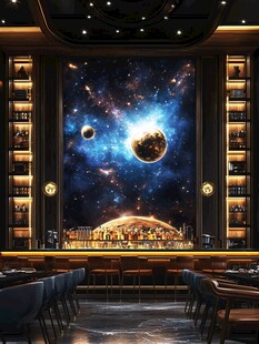 星球室内背景墙