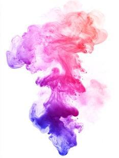 彩色烟雾晕染梦幻墨迹