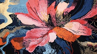 现代花满版花印花绣花