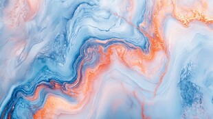 抽象炫彩流体画