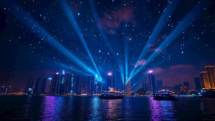 汉口江滩灯光秀