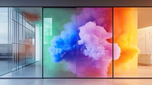 酒店抽象画色彩渐变