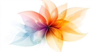 精美抽象特效花