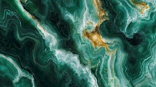 抽象炫彩流体画