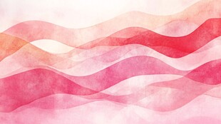 酒红色水彩波纹线条